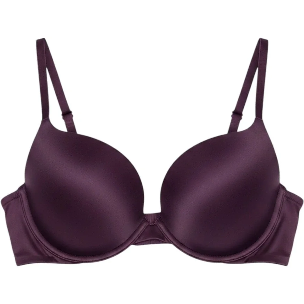 Victoria's Secret Very Sexy Push-Up Bra Dark Purple Plum 34D Underwire Padded